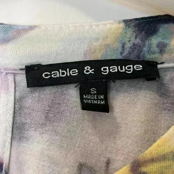 Cable & Gauge Women's Sleeveless Tank Top, Size S, Multi-Color - Picture 2 of 4